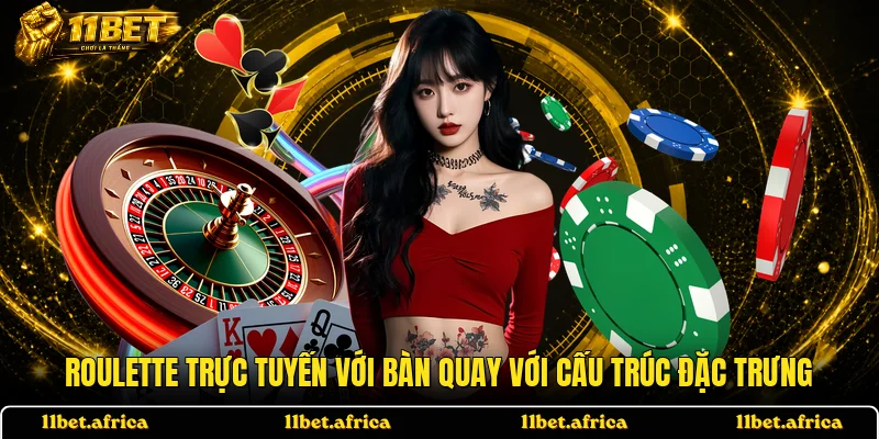 Roulette trực tuyến với bàn quay với cấu trúc đặc trưng